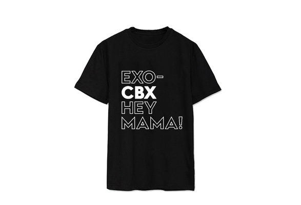 KPOP EXO CBX T-shirt Hey mama T-shirt unisexe T-shirt Chen baekhyun xiumin Coton 