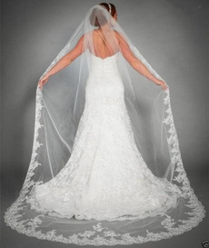 layer, Lace, veil, Bridal wedding