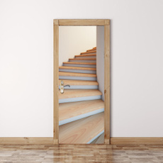 artdoor, staircase, doorsticker, Waterproof