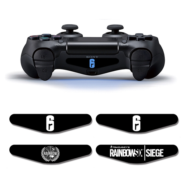 Set Of 4 Rainbow Six Siege Ps4 Led Light Bar Vinyl Decal Skin Sticker Cover Case For Playstation 4 Controller Wish