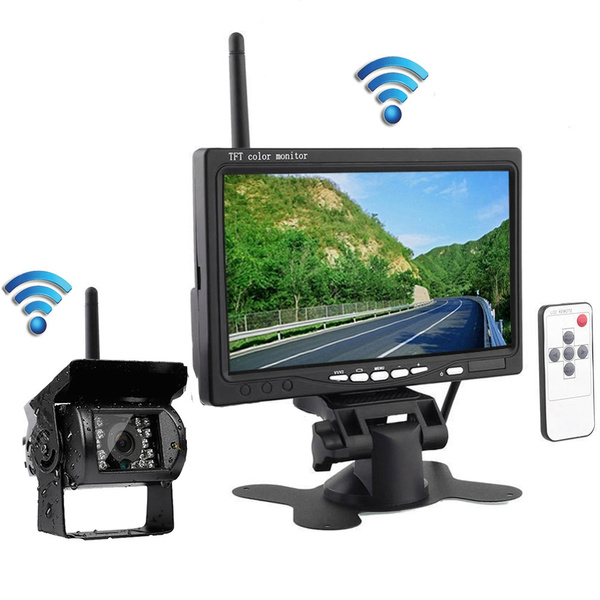 Built-in Wireless IR Night Vision Rear View Backup Camera System + 7 ...