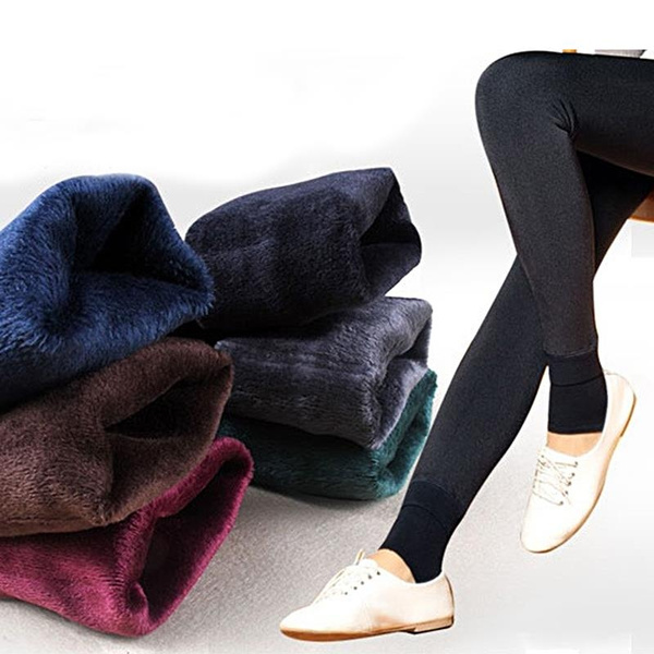 HOT New Winter Women Leggings Plus Cashmere Thick Jeggings Warm Fleece  Lined Thermal Stretchy Fitness Leggins