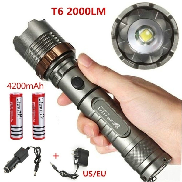Cree Xm L T6 Led Zoomable Flashlight Torch Zoom Lamp 40mah Rechargeable Battery Car Charge Us Eu Charger Wish Cree Xm L T6 Led Zoomable Flashlight Torch Zoom Lamp 40mah Rechargeable Battery Car Charge Us Eu Charger Wish