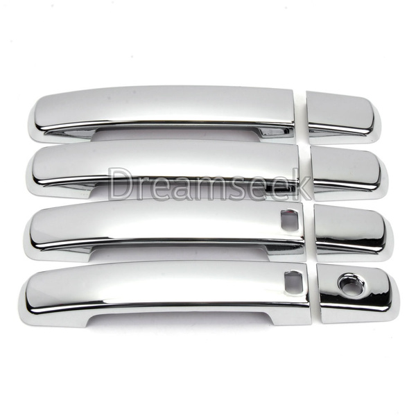 DOOR HANDLE COVER FOR NISSAN ALTIMA SENTRA QASHQAI WITH SMART KEYHOLE CHROME TRIM 2007 2008 2009