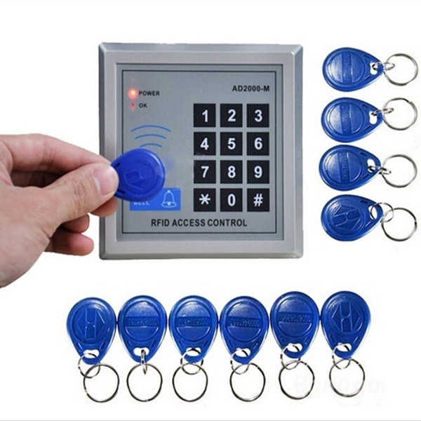 RFID Access Control System Security Proximity Entry Door Lock With 10 Keyfobs US 