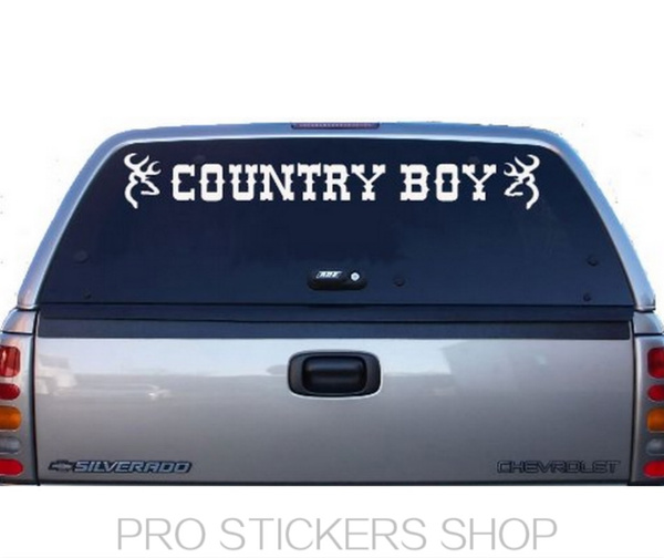 Reflective Personality Country Boy The Wind Glass Car Stickers Car Body Car Styling Removable Waterproof Stickers