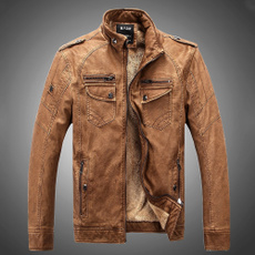 Hot ! High Quality New Winter Fashion Men's Coat Leather Jacket