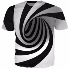 New Fashion Womens/Men Hypnosis Funny 3D Print Casual T-Shirt 