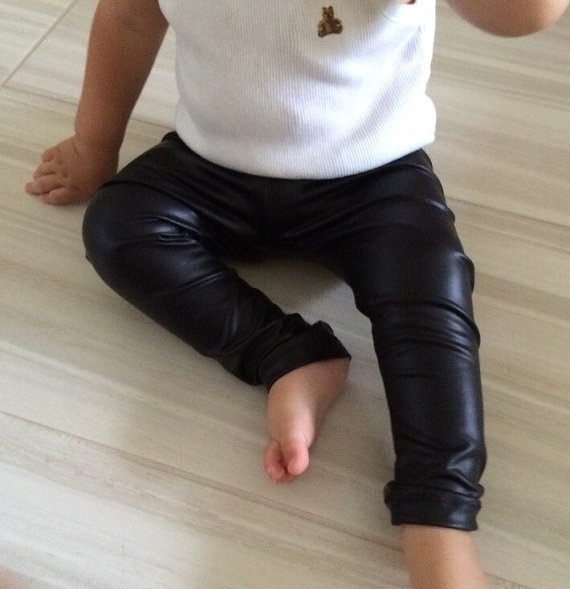 little girl leather leggings