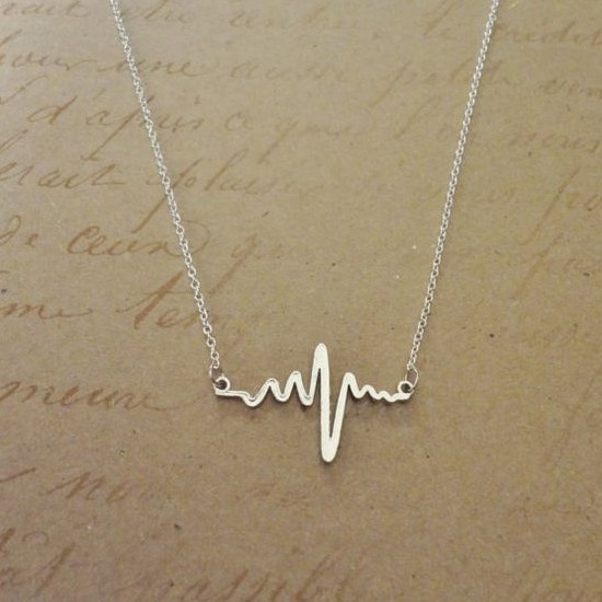 Electrocardiogram EKG Rhythm Heart Beat Necklace Gift for Doctor Nurse ...