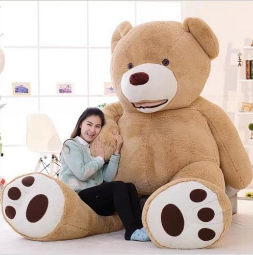 ONLY COVER PLUSH TOY SHELL WITH ZIPPER 200cm HUGE big bear 
