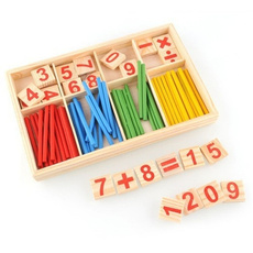 Wooden Educational Toys Counting Stick Digital Building Blocks Hobbies Teach Beginners Mathematical Intelligence Game