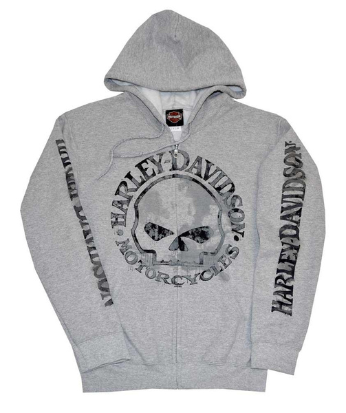 harley davidson skull hoodie