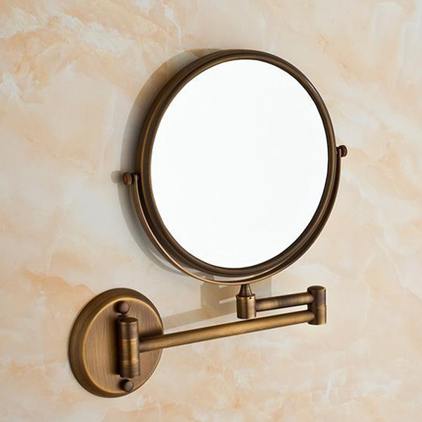 Two Sided Swivel Wall Mounted Makeup, Side Mounted Vanity Mirror
