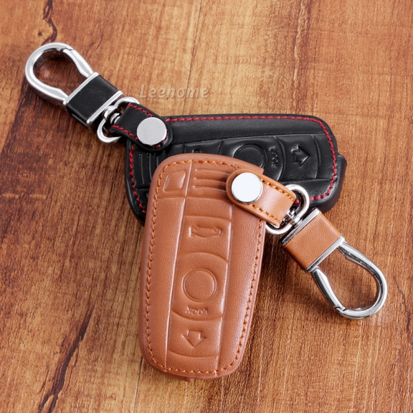 Leather Key Holder Car Key Case Cover for BMW 1 3 5 7 Series X1 X3