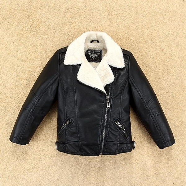 Boys fur collar outlet jacket