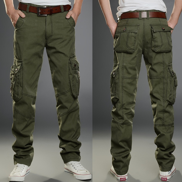 28-42 Cargo Pants Plus Size Men's Fashion Casual Military Long Pants ...