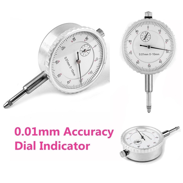 Dial Indicator Gage 0-10MM Outer Measuring 0.01mm Accurate Clock Dial Indicator Gage 0-10MM Outer Measuring 0.01mm Accurate Clock