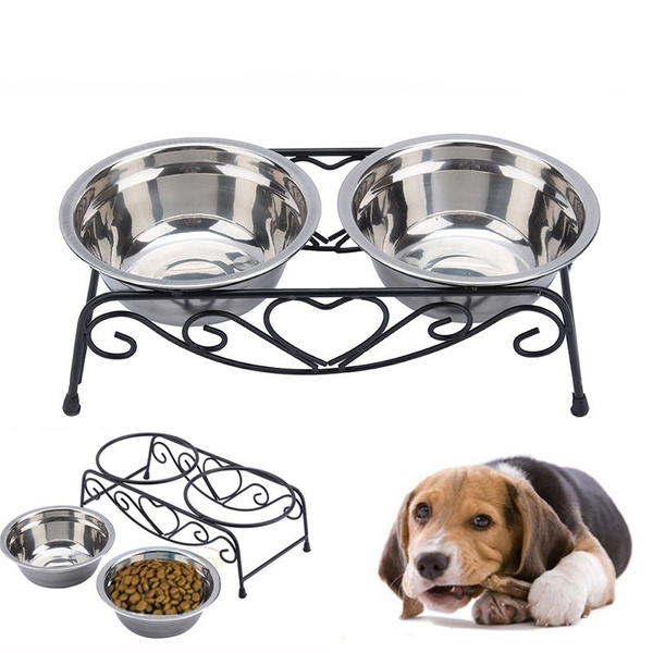 Stainless Steel Pet Puppy Cat Bowl Feeder