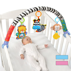 Kids Baby Cribs Stroller Rattle Ring Bell Musical Plush Animal Hanging Toys