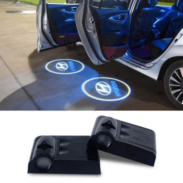Car Led Door Logo Projector Welcome Laser Light for Hyundai I20 I10 I30  Ix35 Solaris Accent Elantra Santa Fe Tucson Getz Sonata
