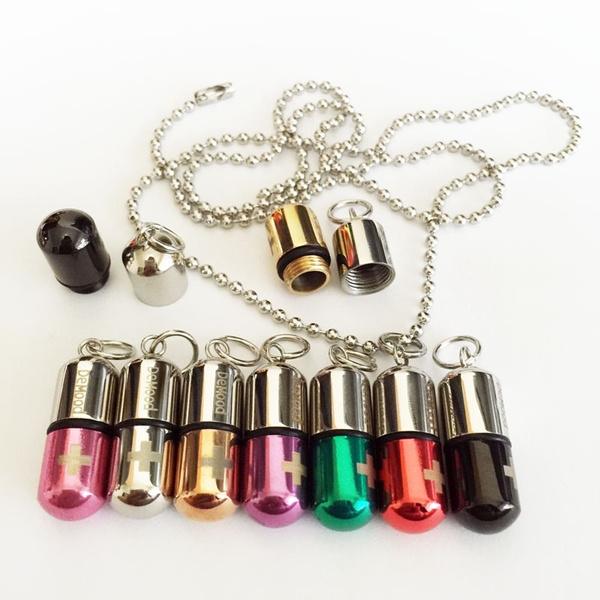 316L Stainless Steel Keepsake Necklace Pill Capsules Cylinder Case Perfume  Bottle Pendant Ashes Jewelry Urn Cremation Memorial Accessories Openable  Waterproof | Wish