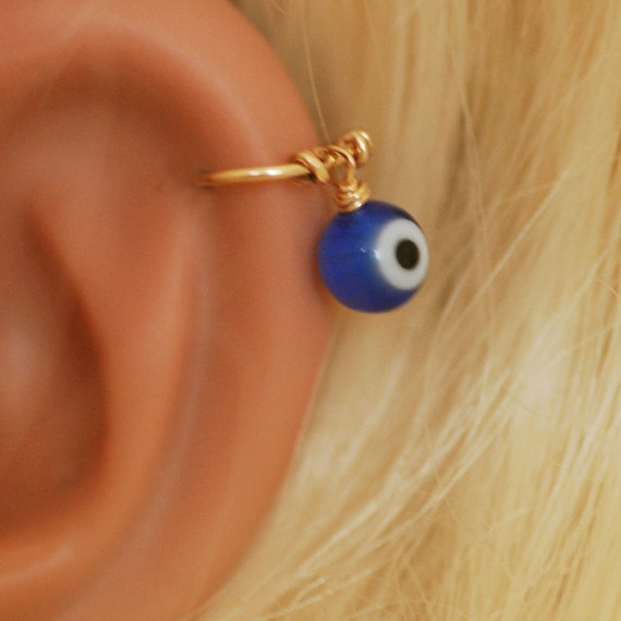 Evil eye hot sale nose stud