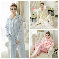 women's pajamas, cardigan, Sleeve, sleepwearset