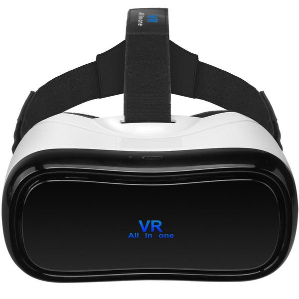 VR Here All In One Virtual Reality Headset VR Glasses 1080P 90 FOV Support Remote Controller Bluetooth Wifi HDMI TF Card Apps 360 degree View for PC