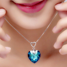 Heart, Jewelry, Crystal, Necklace