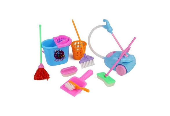 barbie cleaning set