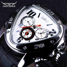 Sport Racing Series Red Fashion Dial Genuine Leather Strap Mens Male Wrist Watches Top Brand Luxury Automatic Watch