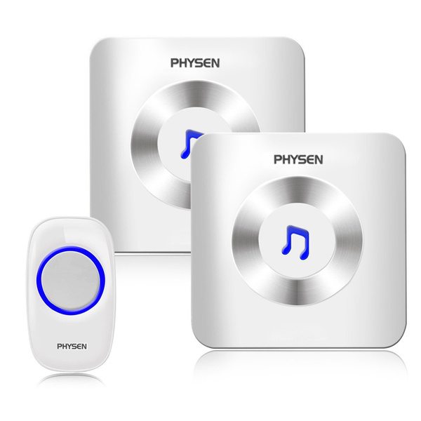 Wireless Doorbell, PHYSEN Waterproof Door bell Chimes for Home