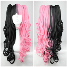 pink, wig, Cosplay, 70cm