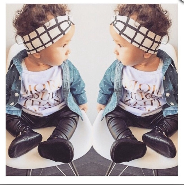 Lanpan Fashion Baby Girls Boys Imitation leather Legging Pants