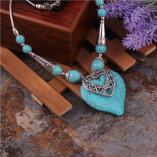 Heart, Turquoise, Fashion, Jewelry