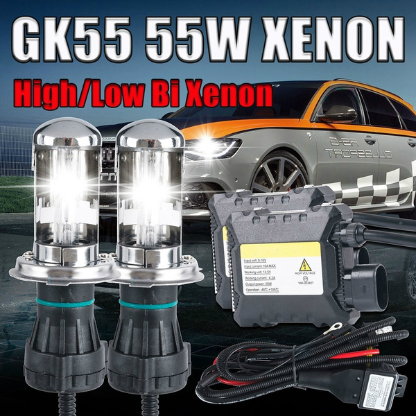 55W HID Kit Xenon H4 Bixenon 4300K 5000K 6000K 8000K 9004 9007 H13