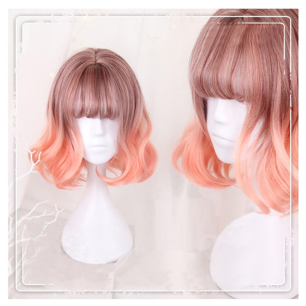 rose gold wig short