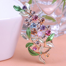 leafbrooch, Flowers, leaf, enamelbrooch