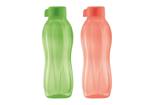Intens kontanter tråd Tupperware Eco Bottle Drinking Bottle 500ml Green & Peach (Set of 2) | Wish