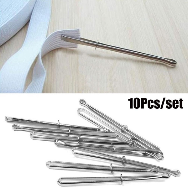 10Pcs//bag Adjustable Clip Elastic Rope Threader Guide Device Sewing Tools