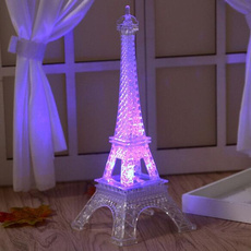 LED Flashing Eiffel Tower Desk Bedroom Night Light Decoration Table Lamp