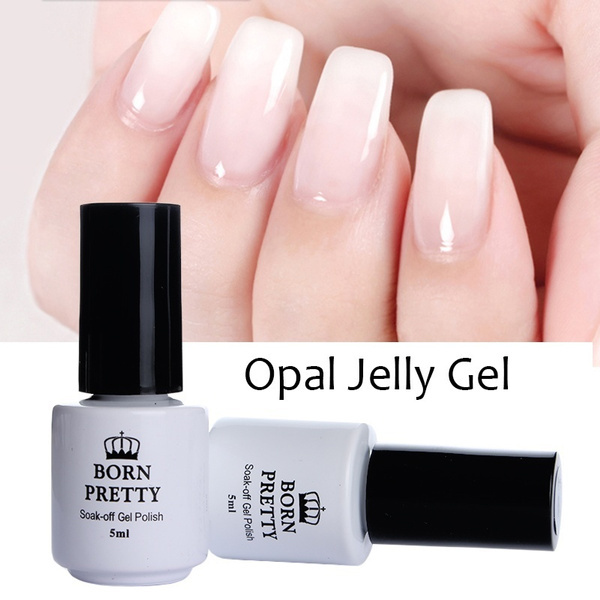 1 Bottle 5ml Born Pretty Opal Jelly Gel White Soak Off Manicure Nail Art Uv Gel Polish Wish