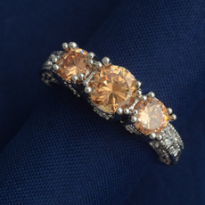 Sterling, brown, weddingengagementring, wedding ring