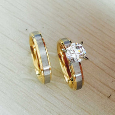 Steel, Couple Rings, Fashion, Jewelry