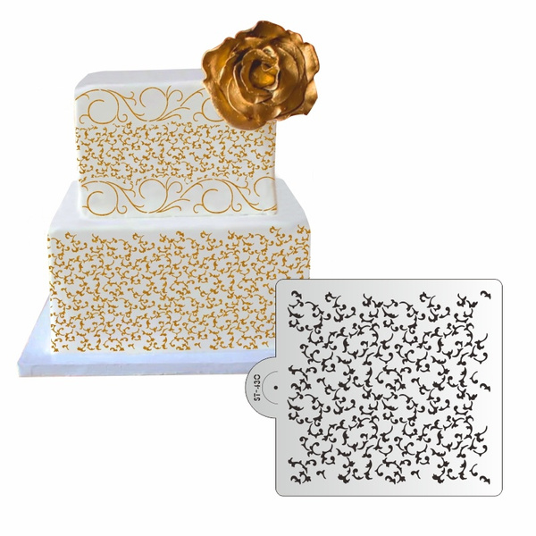 Ivana's 20 pcs Cake Decorating Stencils, Hollow Lace Cake Decoration  Templates, Floral Wedding Cake Stencils Decorating Buttercream Templates,  10.4×4.5in, CK-16 : Amazon.in: Home & Kitchen
