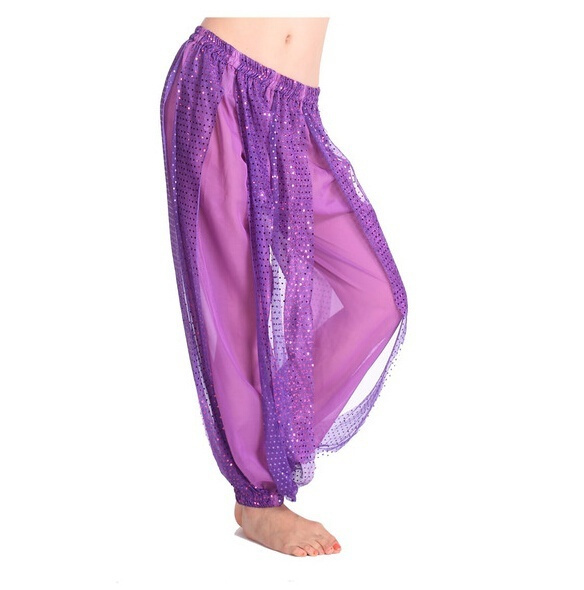 Ladies Belly Dance Costume Harem Pants Long Indian Dance Trousers Bollywood  Outfits Carnival Performance Chiffon Elastic Waist - Belly Dancing -  AliExpress