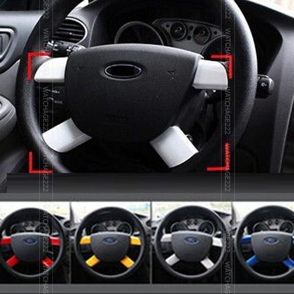 Steering Wheel Chrome Trim Cover Decoration Styling For Ford Focus MK2 2005-11 Steering Wheel Chrome Trim Cover Decoration Styling For Ford Focus MK2 2005-11