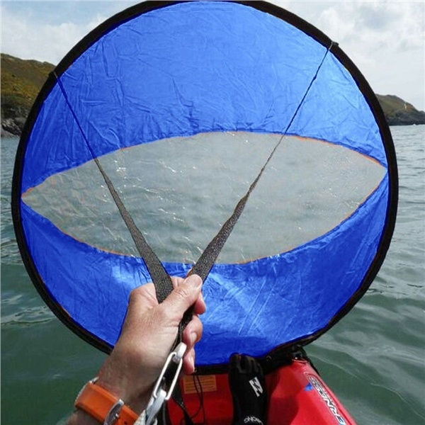 Blue 42 Inch Downwind Wind Paddle Popup Board Canoe Kayak Sail Accessories 