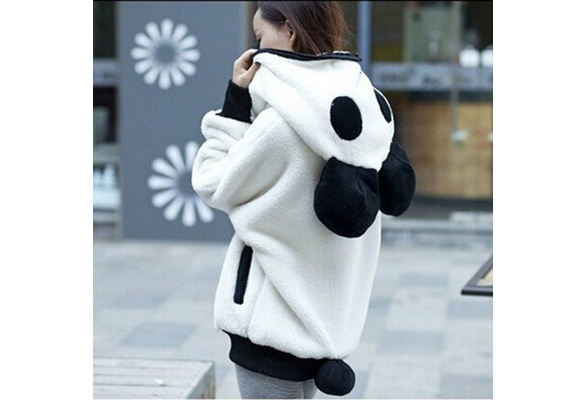 Fluffy 2025 panda hoodie